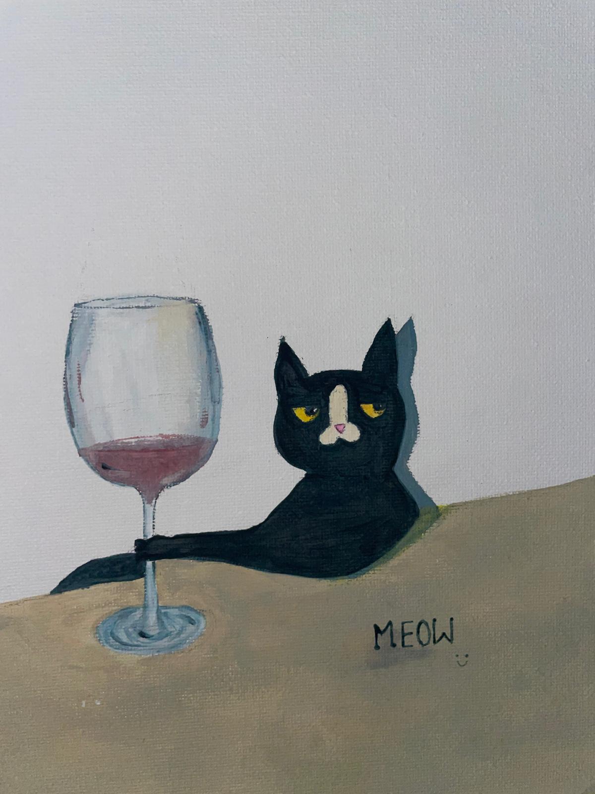 Mythri's hand-drawn cat